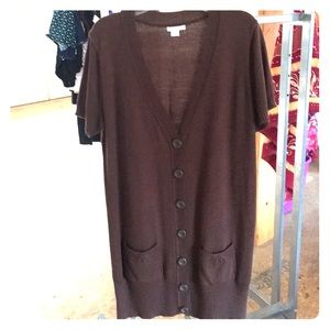 Button up sweater shirt